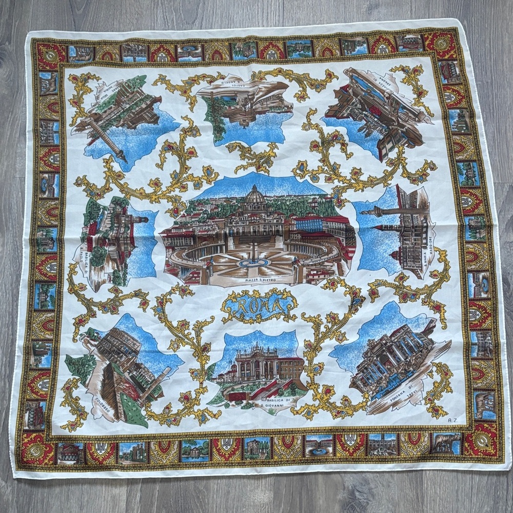 Italian Rome Architectural Print Scarf